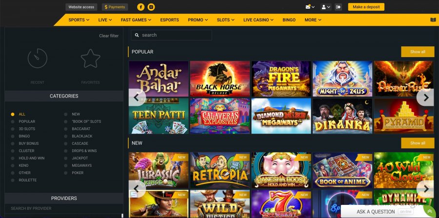 download Melbet slots